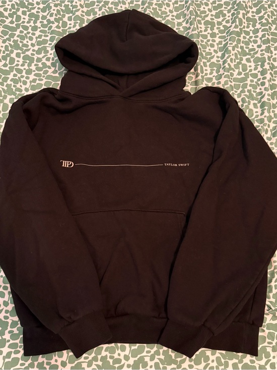 Taylor Swift Tops - Taylor Swift The Tortured Poets Department Black Hoodie Sweatshirt Large